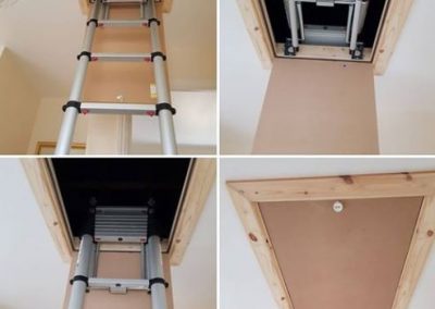 Telescopic loft ladder